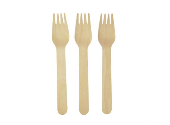 Widelec drewniany 8 sztuk