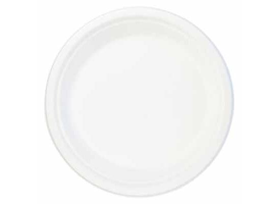 Talerz biodegradowalny z trzciny cukrowej 23 cm 6 sztuk