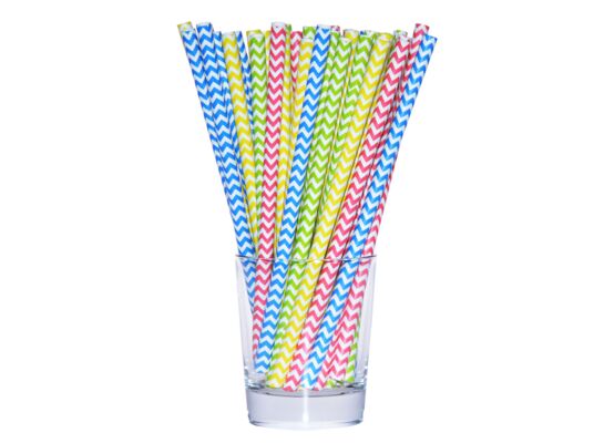 Słomka papierowa shake 8 mm 10 sztuk mix