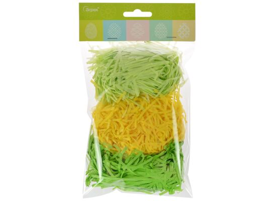 Trawa papierowa trójkolorowa zielono-żółty