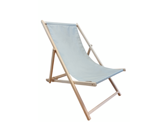 Leżak drewniany 120 x 58 x 80 cm szary