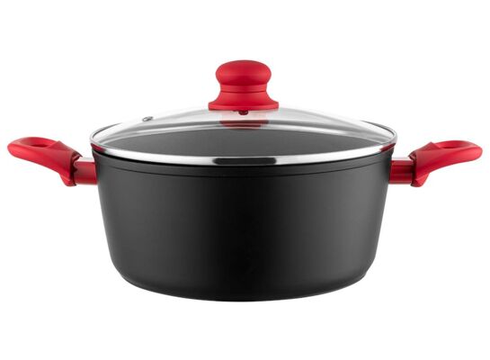 Garnek aluminiowy Mars z pokrywką 24 cm 4,3 l