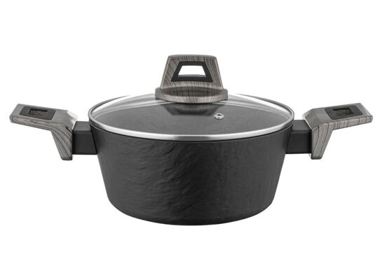 Garnek aluminiowy Japandi z pokrywką 24 cm 3,1 l