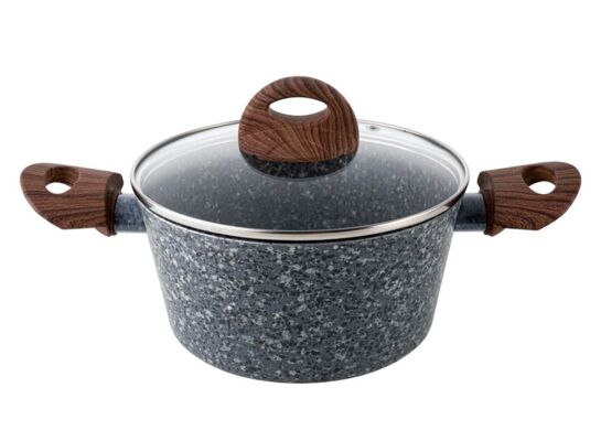 Garnek aluminiowy Granite z pokrywką 28 cm 6,1 l