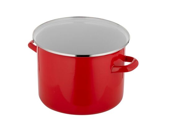 Garnek emaliowany prosty gładki bez pokrywki 20 cm 3,9 l