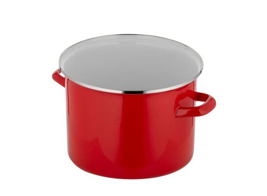 Garnek emaliowany prosty gładki bez pokrywki 16 cm 2,1 l