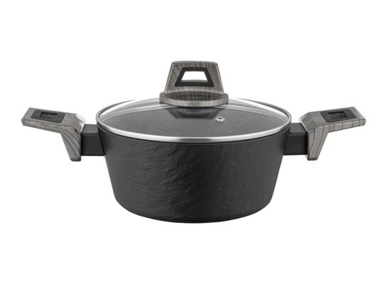 Garnek aluminiowy Japandi z pokrywką 20 cm 1,9 l