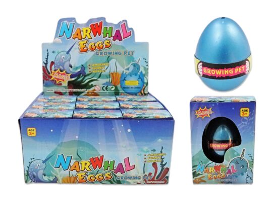 Jajko z rosnącą zabawką w środku 8 x 7 x 7 cm mix