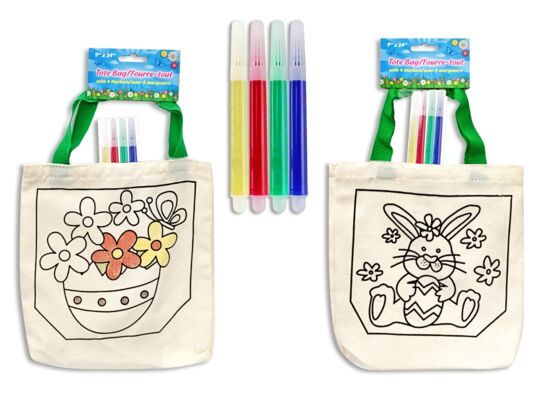 Torba wielkanocna craftingowa + pisaki 33 x 22,9 cm