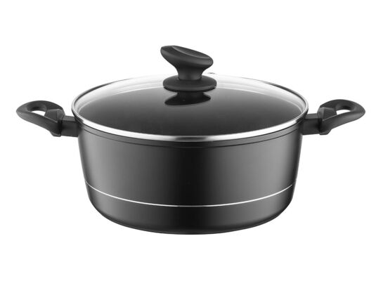 Garnek aluminiowy Delux z pokrywką 26 cm 5,1 l