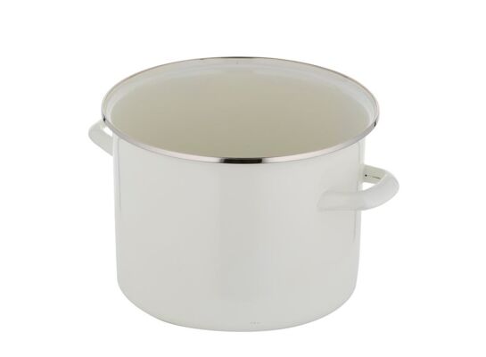 Garnek emaliowany prosty gładki bez pokrywki 18 cm 3 l