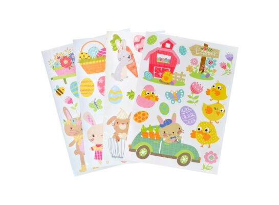 Zestaw naklejek dekoracyjnych 24,5 x 34,5 cm mix kolorów