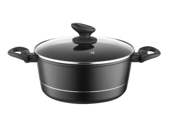 Garnek aluminiowy Delux z pokrywką 24 cm 4 l