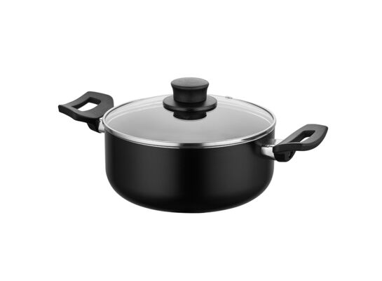 Garnek aluminiowy Calina z pokrywką 16 cm 1,3 l