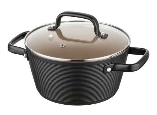 Garnek aluminiowy Carina z pokrywką 20 cm 2,2 l