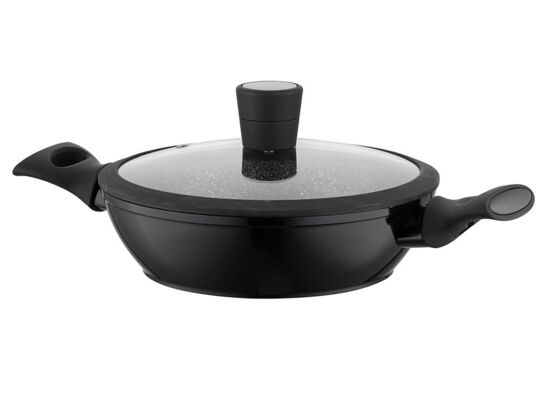 Garnek aluminiowy niski Magnum z pokrywką 28 cm 3,5 l