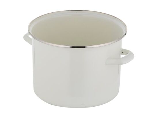 Garnek emaliowany prosty gładki bez pokrywki 22 cm 5,2 l