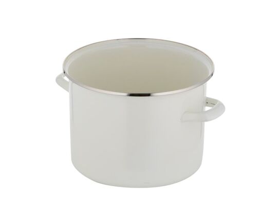 Garnek emaliowany prosty gładki bez pokrywki 16 cm 2,1 l