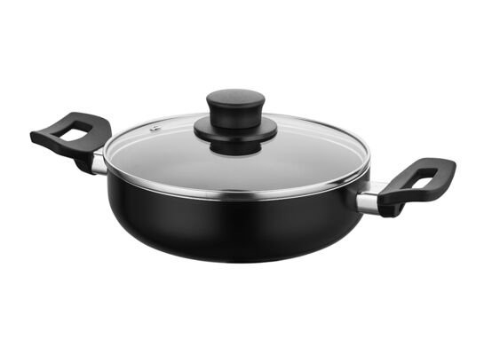 Garnek aluminiowy niski Calina z pokrywką Calina 24 cm 2,5 l