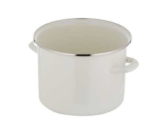 Garnek emaliowany prosty gładki bez pokrywki 20 cm 3,9 l