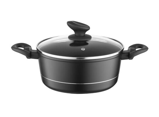 Garnek aluminiowy Delux z pokrywką 20 cm 2,1 l