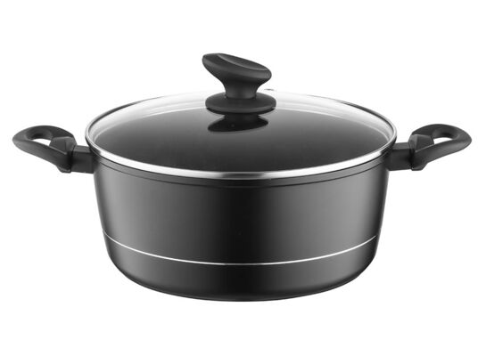 Garnek aluminiowy Delux z pokrywką 28 cm 6,5 l