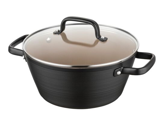Garnek aluminiowy Carina z pokrywką 24 cm 3,3 l