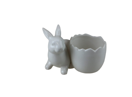 Osłonka wielkanocna zając z jajkiem 21,3 x 14,6 x 15 cm