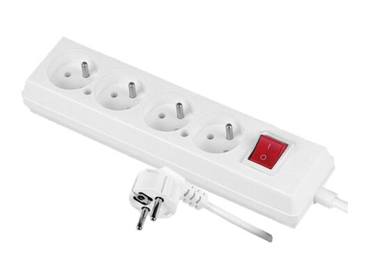 Przedłużacz WS z czterokrotnym gniazdem i uziemieniem PS-470WS 5 m + Z JONEX