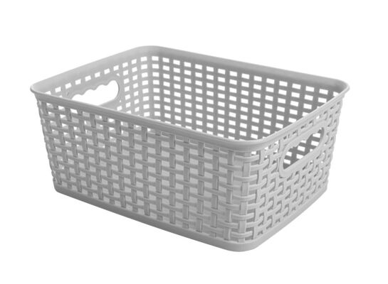 Koszyk Rattan classic 4,5 l prostokątny jasnoszary