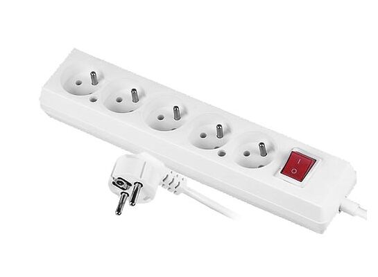 Przedłużacz WS z pięciokrotnym gniazdem i uziemieniem PS-570WS 5 m + Z JONEX 