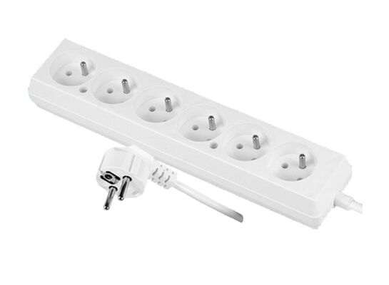 Przedłużacz z sześciokrotnym gniazdem i uziemieniem PS-670 3 m + Z JONEX