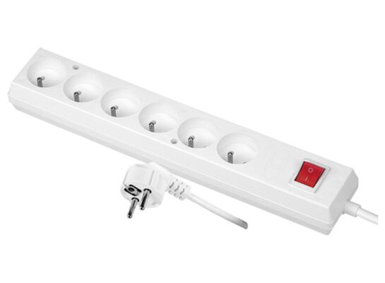 Przedłużacz WS z sześciokrotnym gniazdem i uziemieniem PS-670WS 5 m + Z JONEX