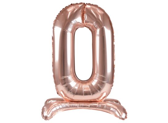 Balon foliowy cyfra 0 XXL stojący