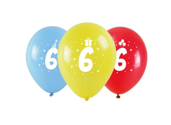 Balon z nadrukiem 6 3 sztuki