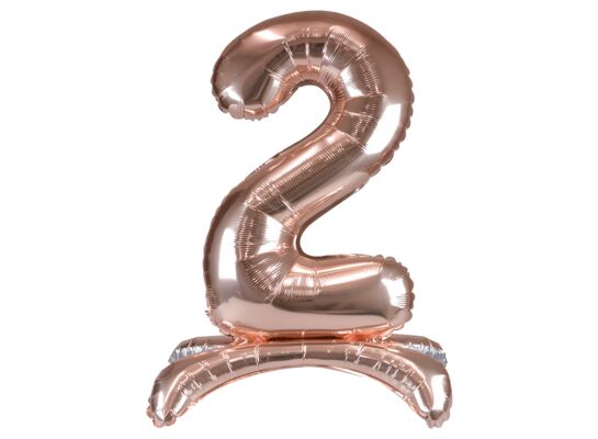 Balon foliowy cyfra 2 XXL stojący