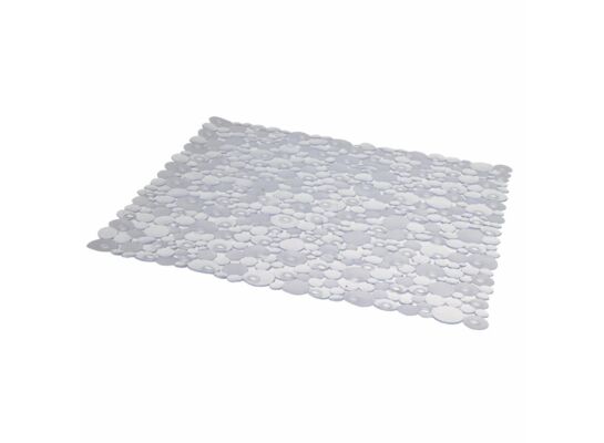 Mata łazienkowa Drops 50 x 52 cm transparentny Malva