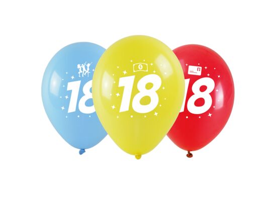 Balon z nadrukiem 18 3 sztuki