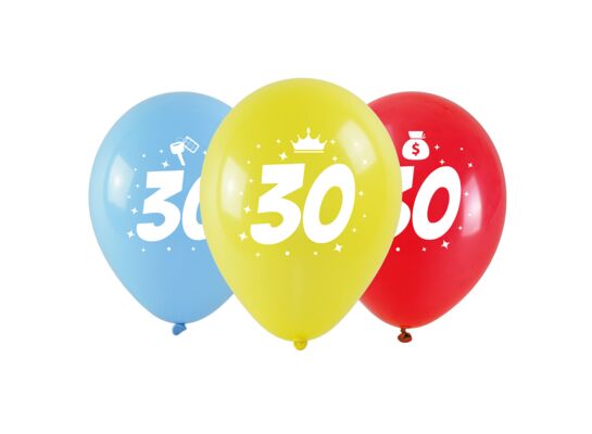 Balon z nadrukiem 30 3 sztuki