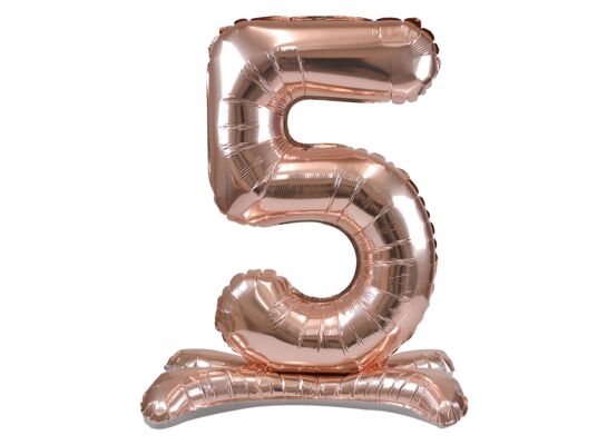 Balon foliowy cyfra 5 XXL stojący