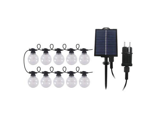 Girlanda solarna Gloria 500 x 8 cm 2w1 230 V czarny