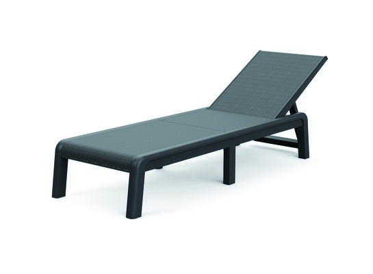 Leżak Mallorca grafitowy