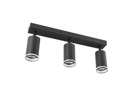 Lampa ścienno-sufitowa PARIS 3 x GU10 czarna