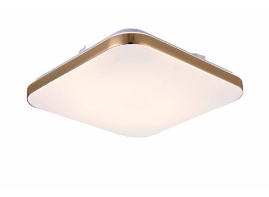 Plafon LED Babilon kwadratowy mały 4000K złoty
