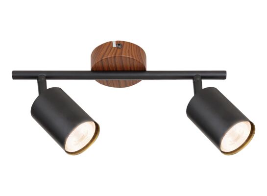 Lampa sufiowa Edmund 5296 GU10 2x max 25 W dąb