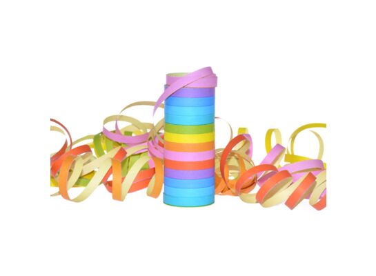 Serpentyna papierowa multikolor rainbow 18 x 3 m