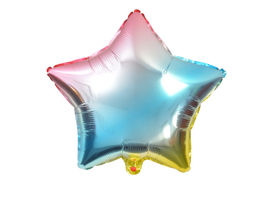 Balon foliowy tęczowy gwiazda