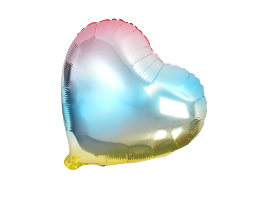 Balon foliowy tęczowy serce