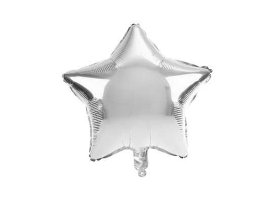 Balon foliowy gwiazda srebrny