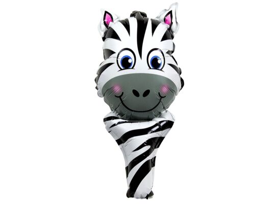 Balon foliowy z uchwytem zebra